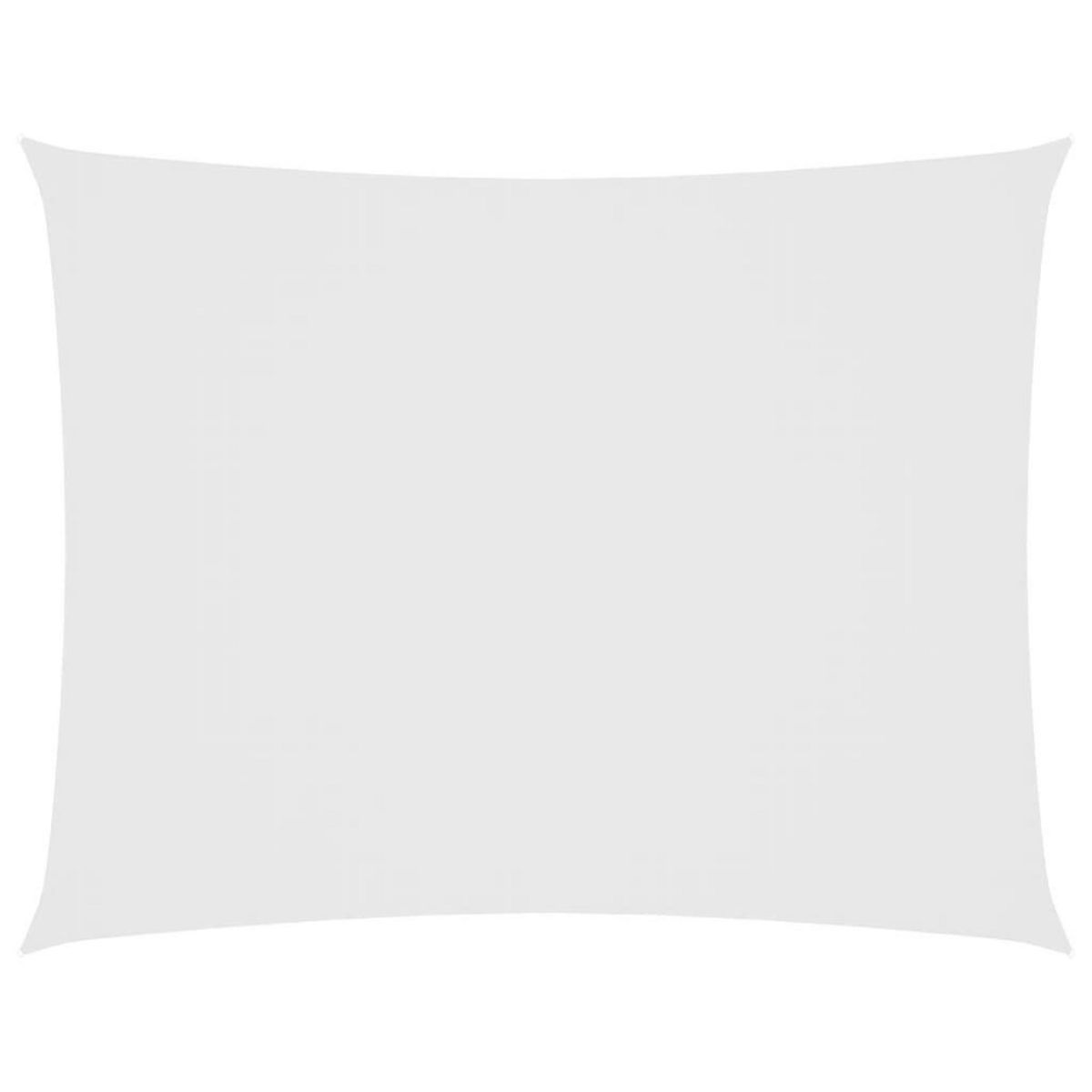 VIDAXL Voile de parasol tissu oxford rectangulaire 2,5x4 m blanc