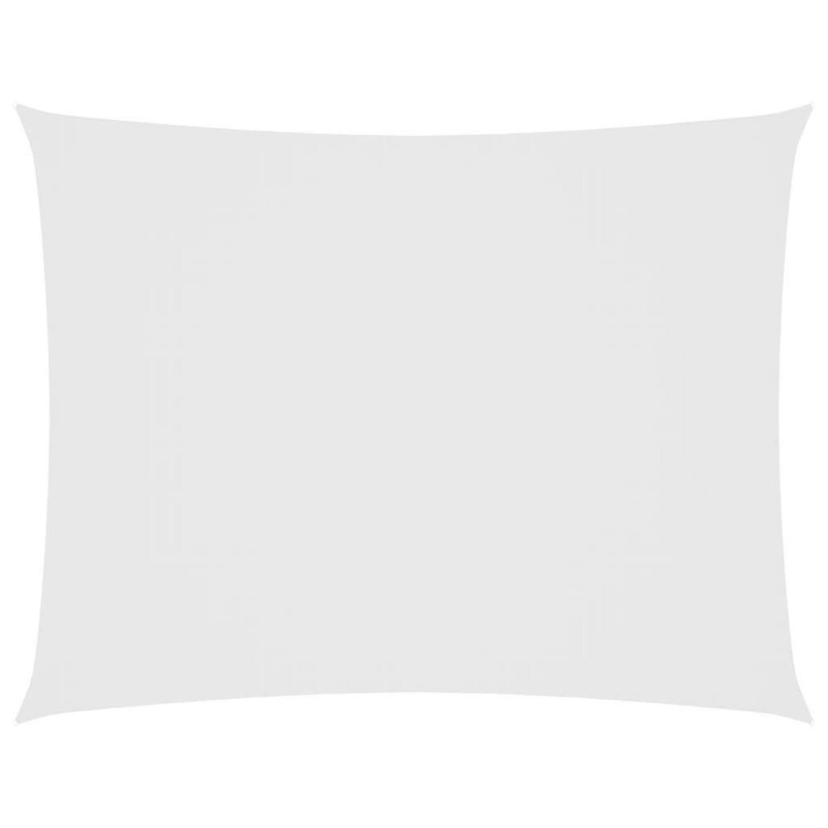 VIDAXL Voile de parasol tissu oxford rectangulaire 2,5x4 m blanc