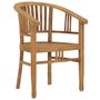 Voir la diapositive 2 : VIDAXL Chaises de jardin lot de 2 Bois de teck solide