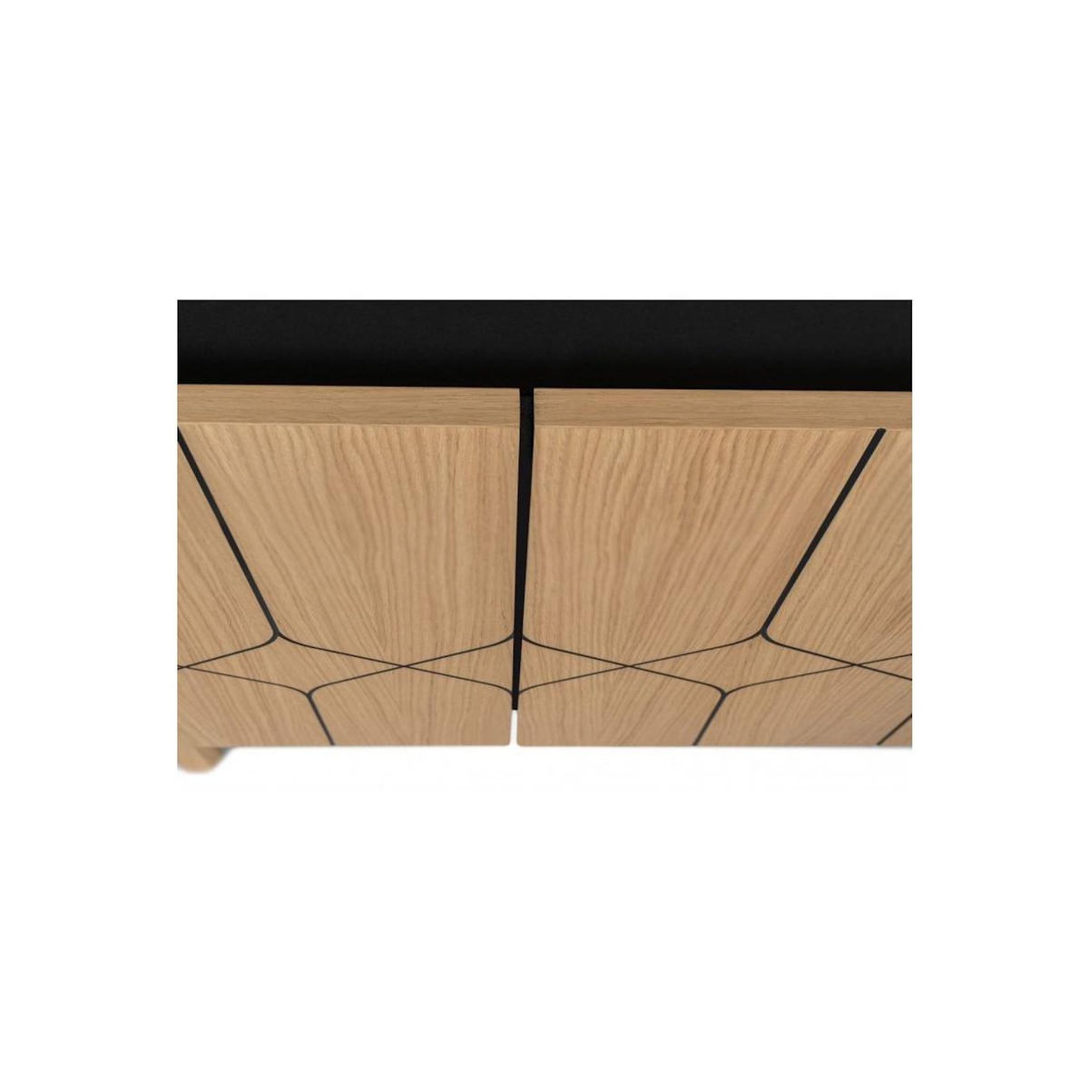 Paris Prix Buffet Design en Bois Massif  Porto II  175cm Chêne