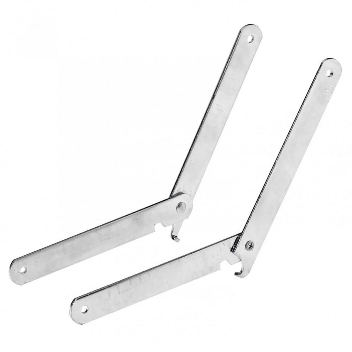 CENTRALE BRICO Lot de 2 compas pour tréteau HETTICH, L.200 mm