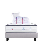 LUXURY LITERIE Ensemble literie ressorts, Patriote Ferme, Gris. Coloris disponibles : Gris