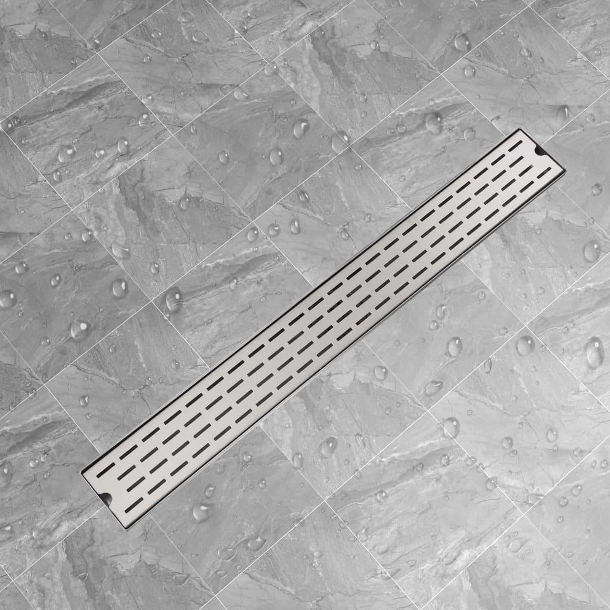 Voir la diapositive 1 : VIDAXL Drain de douche lineaire 930x140 mm acier inoxydable