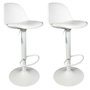 Voir la diapositive 1 : Paris Prix Lot de 2 Tabourets de Bar  Isak  104cm Blanc