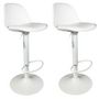 Voir la diapositive 1 : Paris Prix Lot de 2 Tabourets de Bar  Isak  104cm Blanc