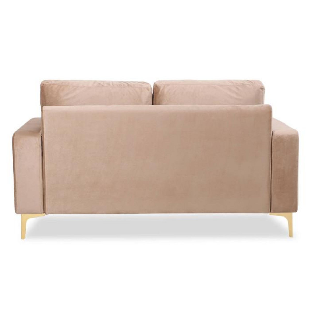 Paris Prix Canapé 2 Places en Velours  Ignacio  158cm Taupe