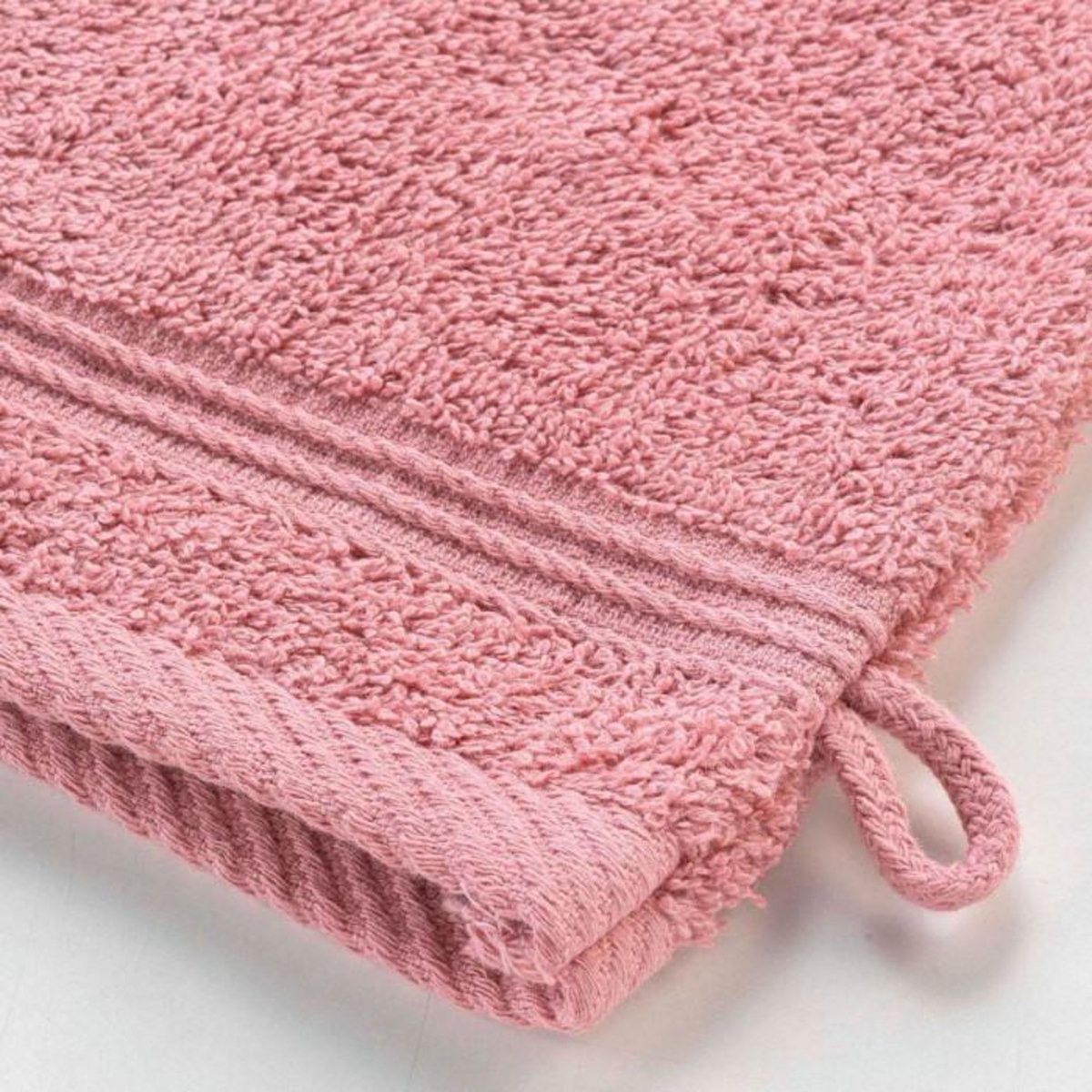 Paris Prix Lot de 2 Gants de Toilette  Tendresse  15x21cm Bois de Rose