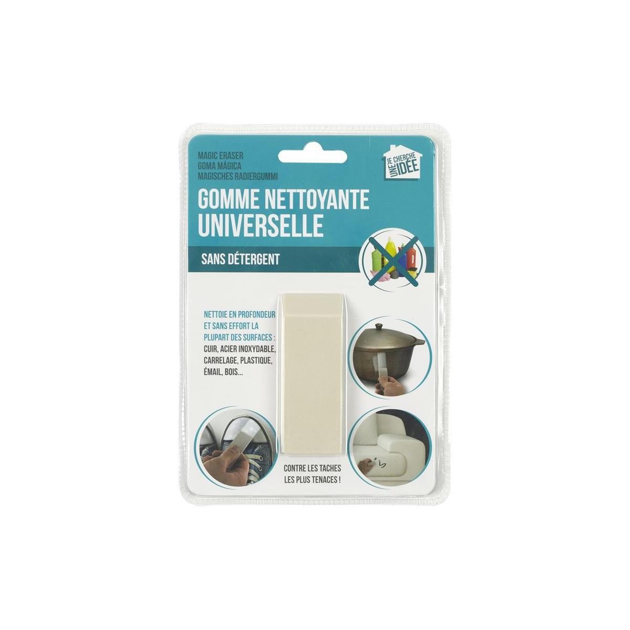 Voir la diapositive 2 : Je cherche une idee Gomme magique  anti rayures  7cm blanc