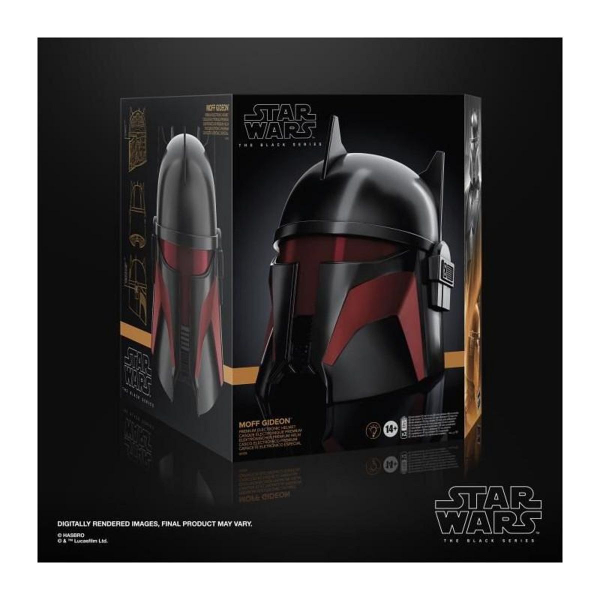 HASBRO Casque électronique Hasbro Star Wars The Mandalorian Black Series Moff Gideon