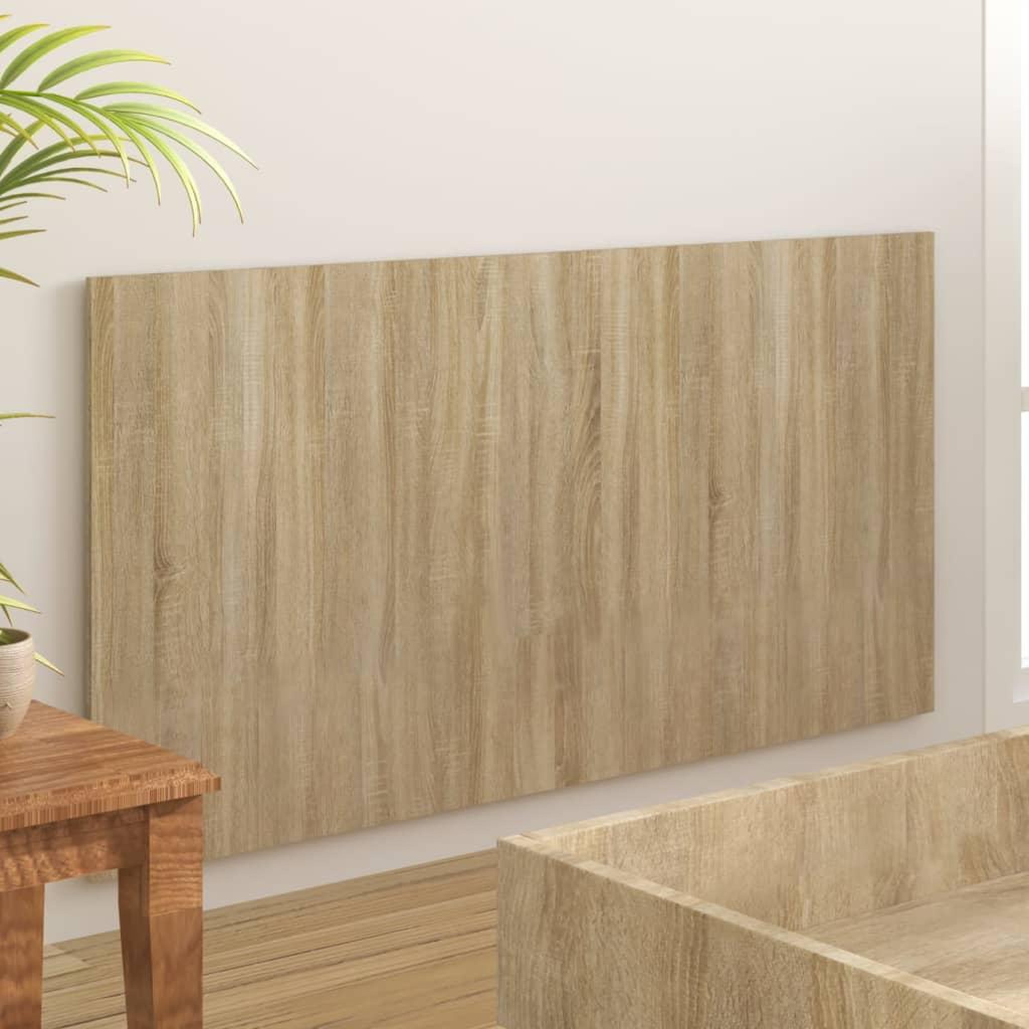 Voir la diapositive 4 : VIDAXL Tete de lit Chene sonoma 160x1,5x80 cm Bois d'ingenierie