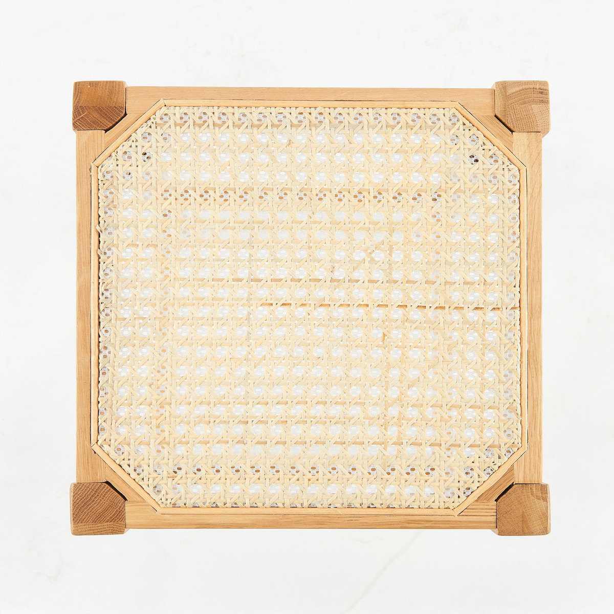 Rendez vous déco Tabouret pour îlot central 65 cm en cannage et bois-Kappa