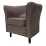 Fauteuil club vintage  tissu polyester MATEO
