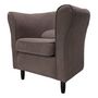 Voir la diapositive 2 : Fauteuil club vintage  tissu polyester MATEO