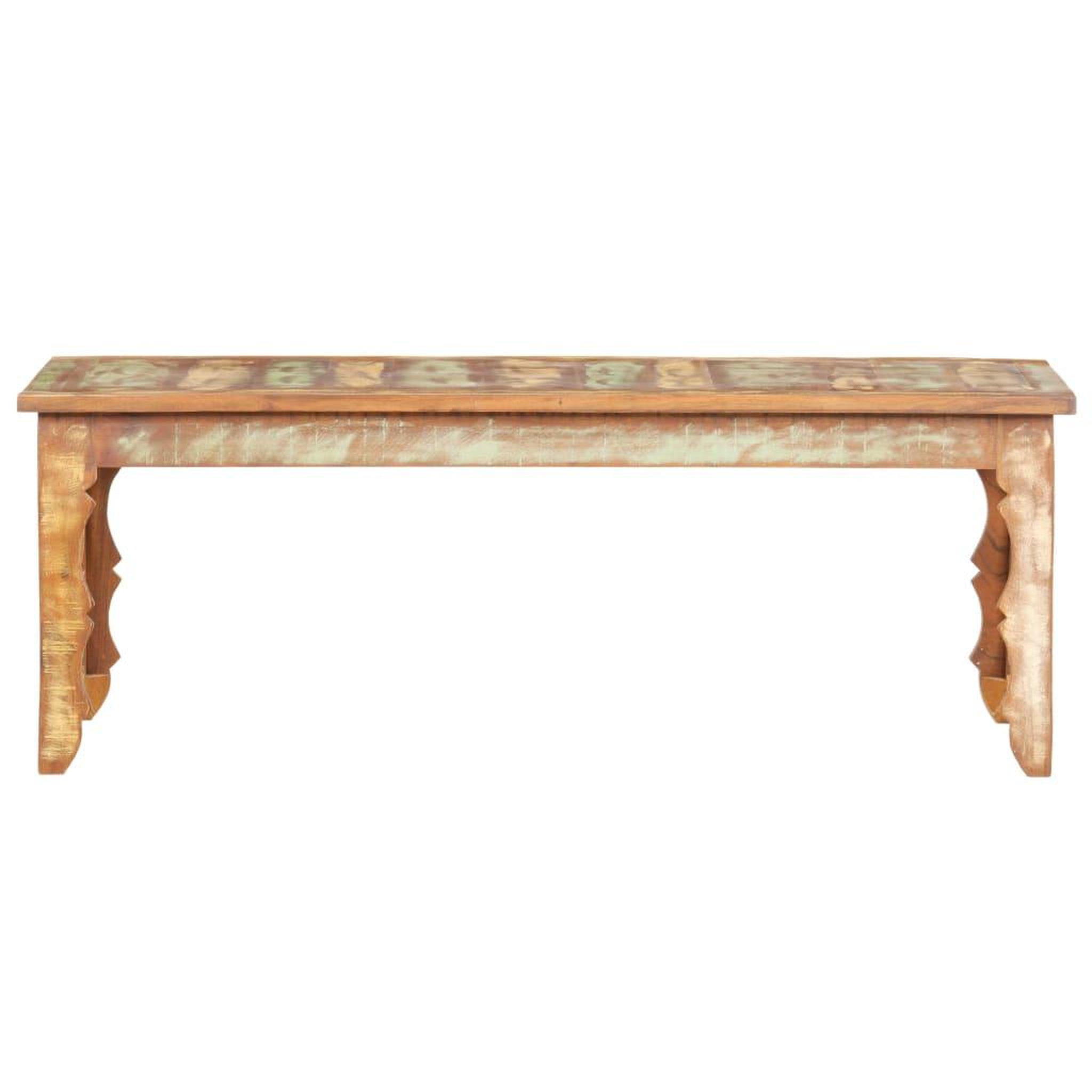 Voir la diapositive 2 : VIDAXL Table basse 110x50x40 cm Bois de recuperation solide