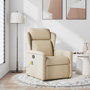 Voir la diapositive 2 : VIDAXL Fauteuil de massage inclinable Creme Tissu