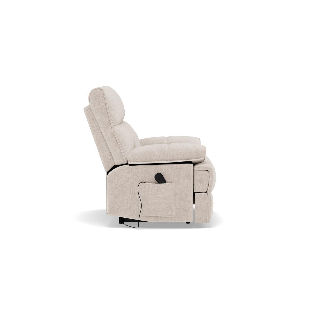 BEST MOBILIER Chandler - fauteuil relax électrique en velours texturé