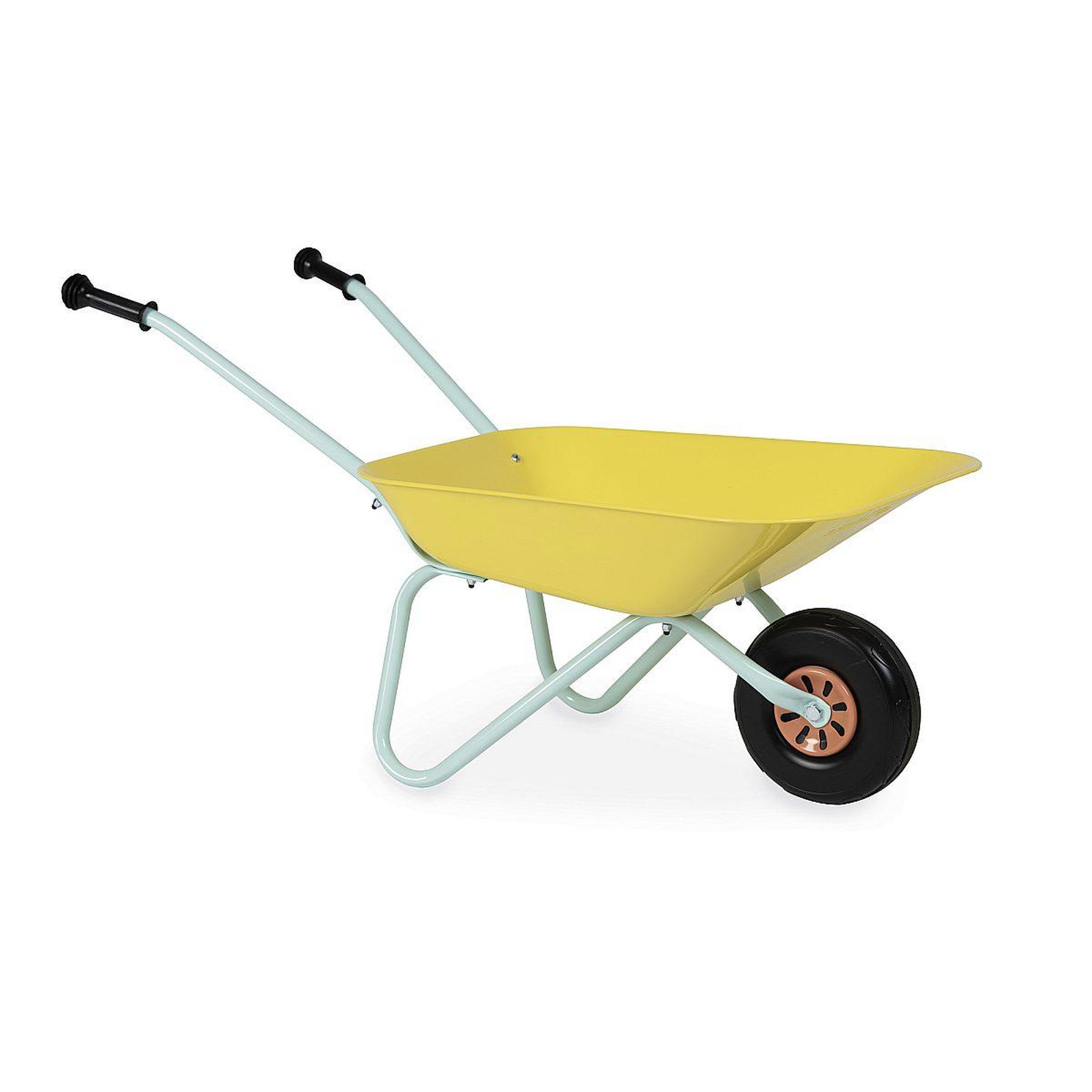 JANOD Brouette metal happy garden jaune -