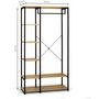 Voir la diapositive 5 : Dressing ouvert style indsutriel bois et métal L90 cm HOUSTON