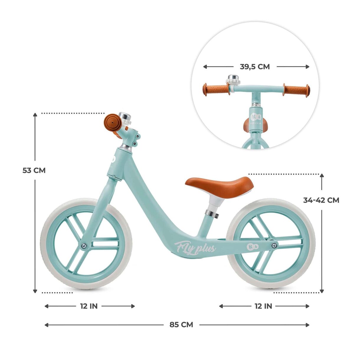 KINDERKRAFT Draisienne enfant design retro roues en mousse impermeable