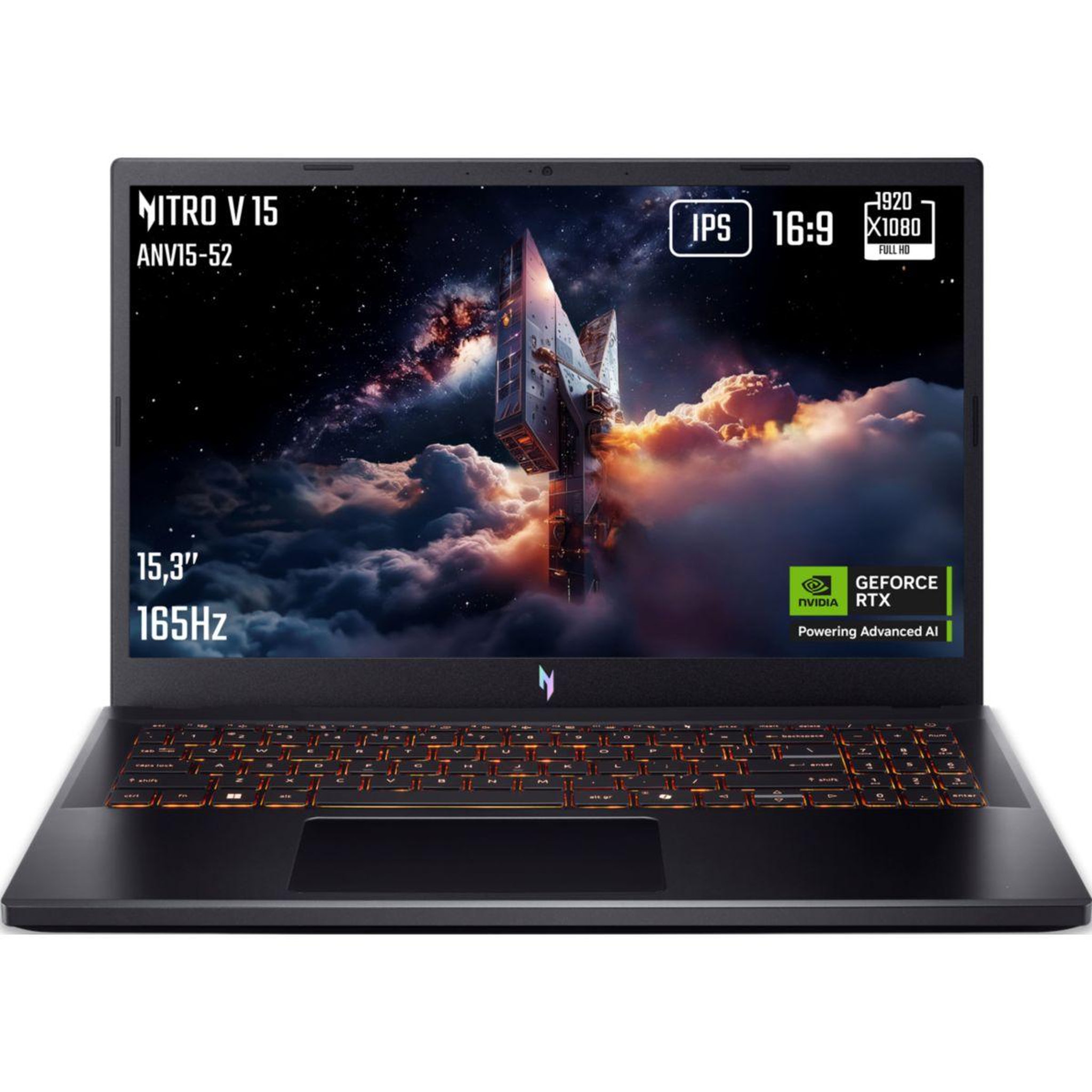 Voir la diapositive 1 : ACER Pc gamer nitro v15 anv15 15,6  fhd 165hz intel core 7 13620h rtx 5060 32 go ram ddr4 ssd 512 go