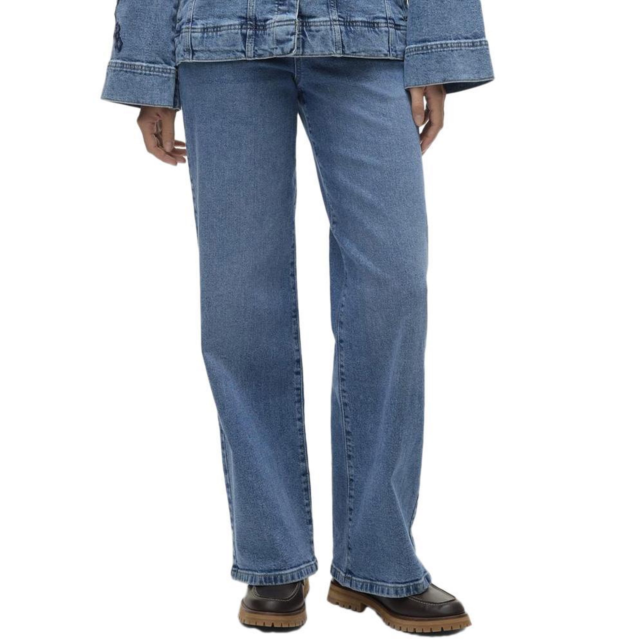 Vero Moda Jean Droit  Femme Vero Moda Kathy. Coloris disponibles : Bleu