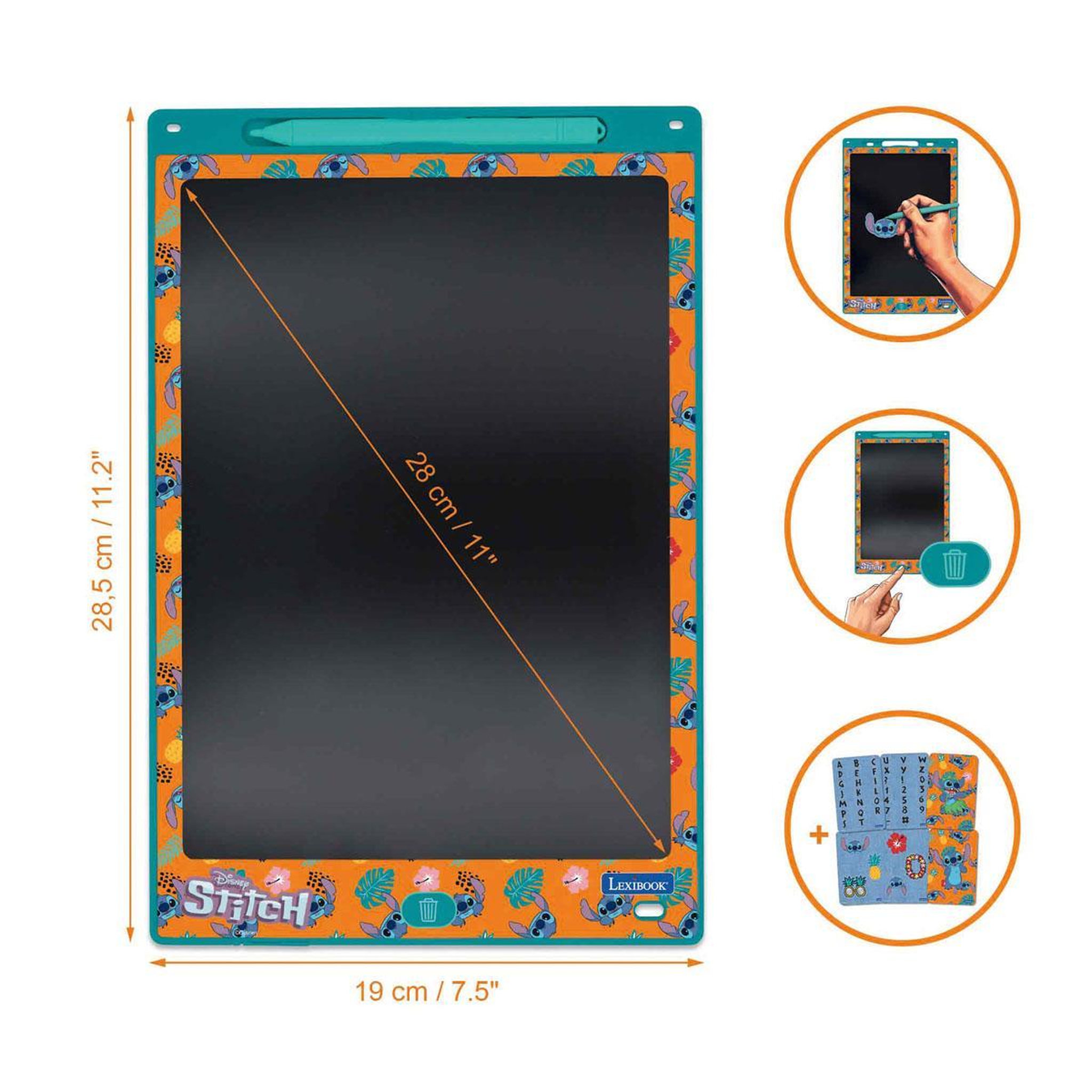 Voir la diapositive 2 : Lexibook Tablette à Dessins électronique multicolore Stitch