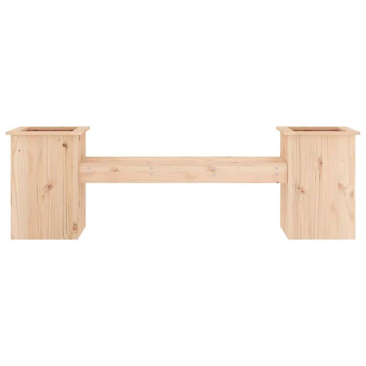 VIDAXL Banc avec jardinieres 184,5x39,5x56,5 cm bois massif de pin
