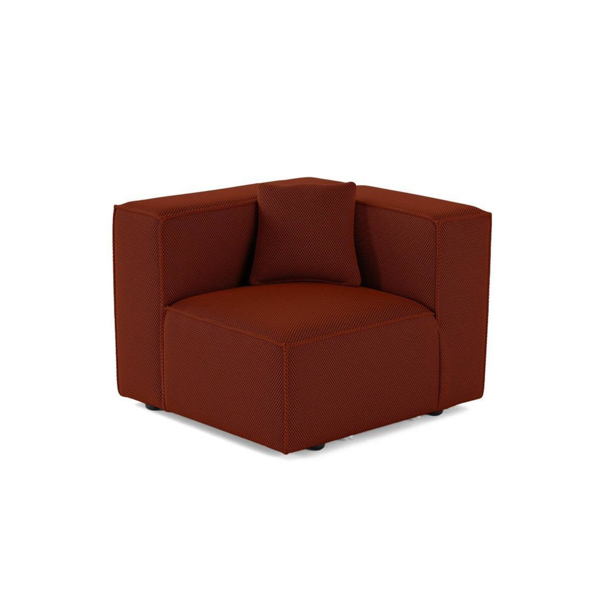 LISA DESIGN Arty - module d'assise gauche - en tissu mailles 3d