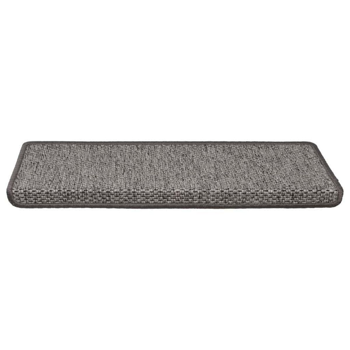 VIDAXL Tapis d'escalier autocollants 30 pcs 65x21x4 cm gris et beige