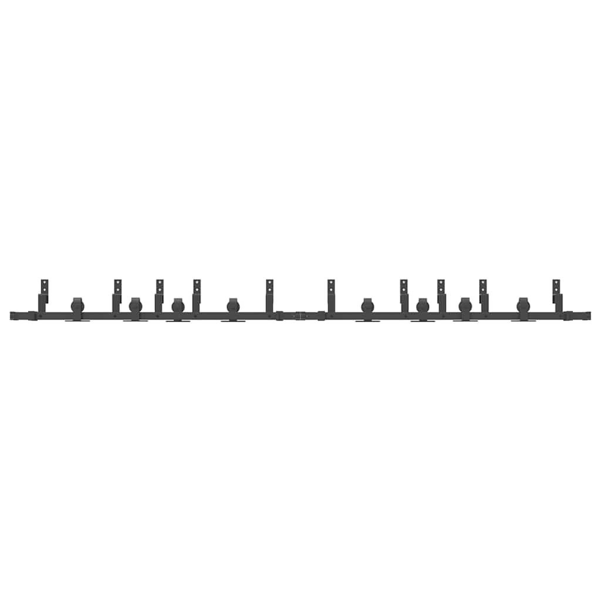 Voir la diapositive 5 : VIDAXL Kit de quincaillerie de porte coulissante 305 cm acier noir