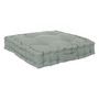 Voir la diapositive 2 : ATMOSPHERA Coussin de Sol  Dorian  40x40cm Vert Céladon