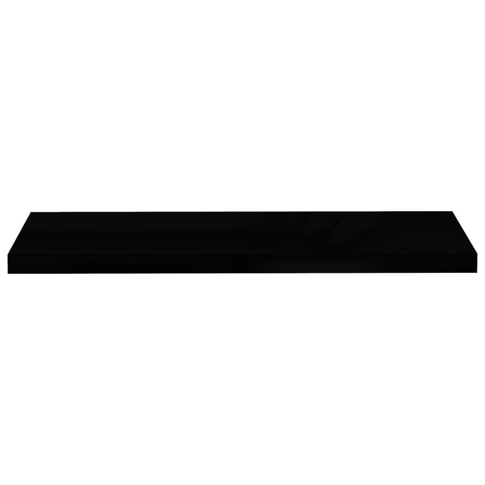 Voir la diapositive 4 : VIDAXL Etagere murale flottante Noir brillant 90x23,5x3,8 cm MDF