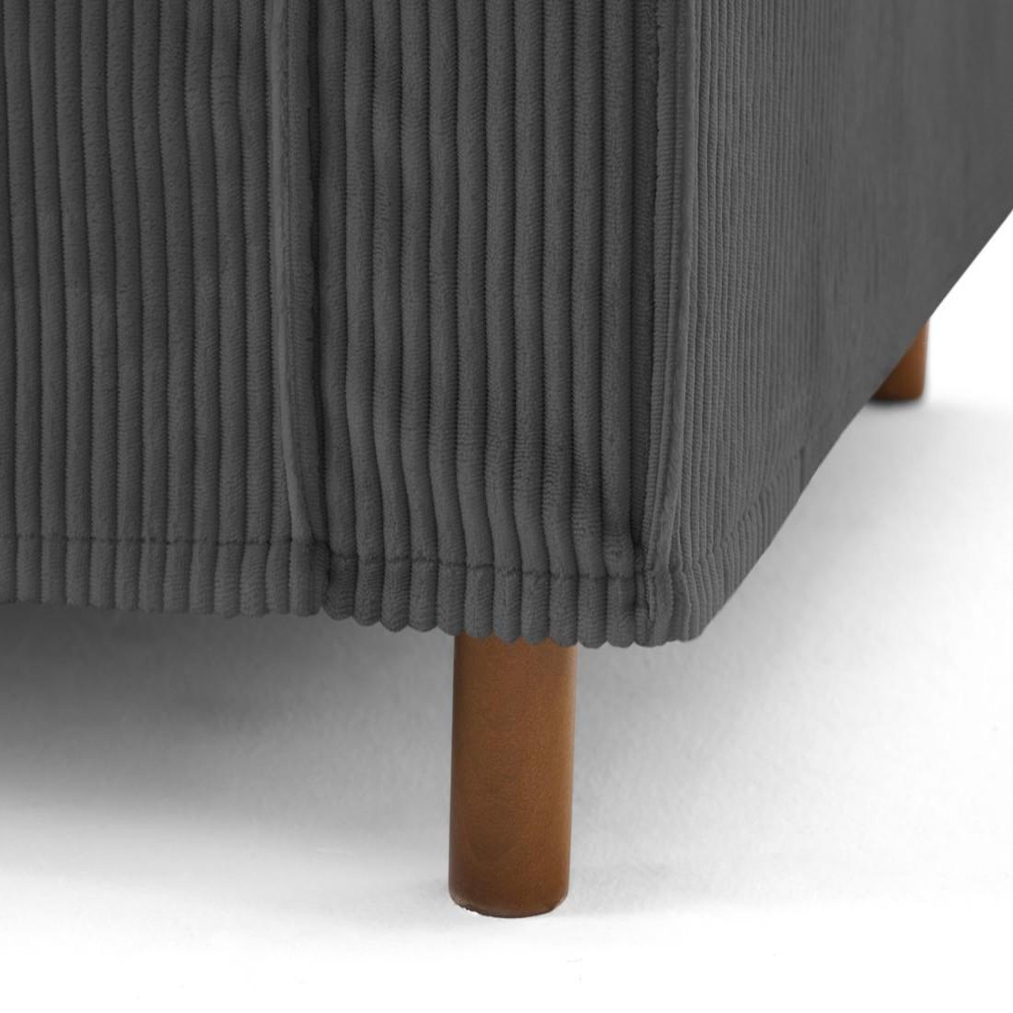 Voir la diapositive 2 : LISA DESIGN Jake - canapé déhoussable d'angle gauche 5 places en velours côtelé
