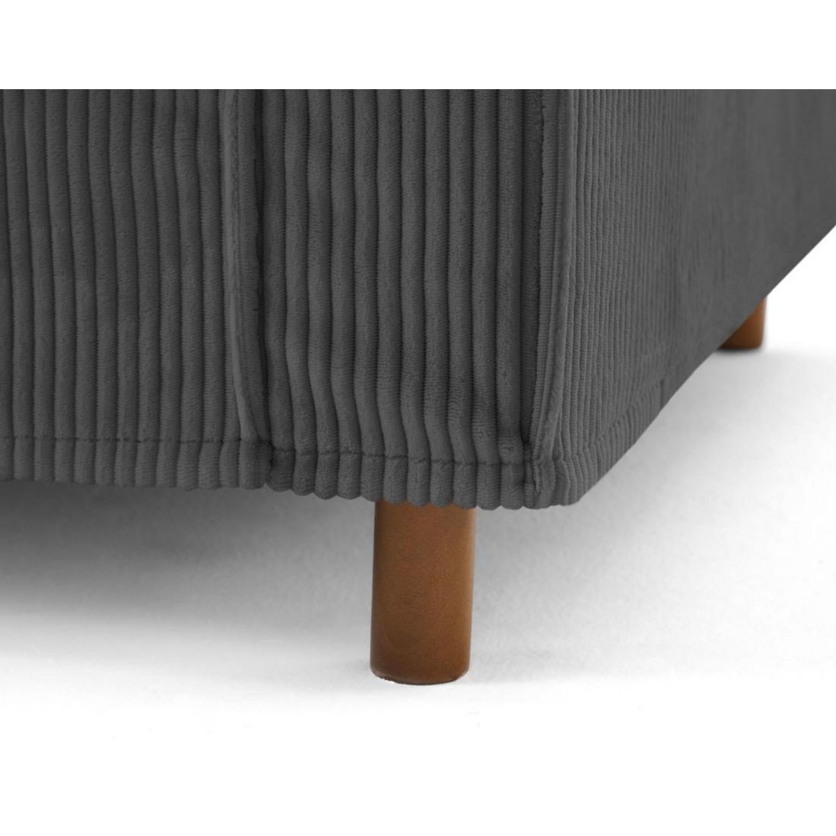 LISA DESIGN Jake - canapé déhoussable d'angle gauche 5 places en velours côtelé