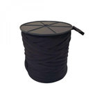 LINXOR Bobine de lien en lycra avec mandrin - 150 m - Noir