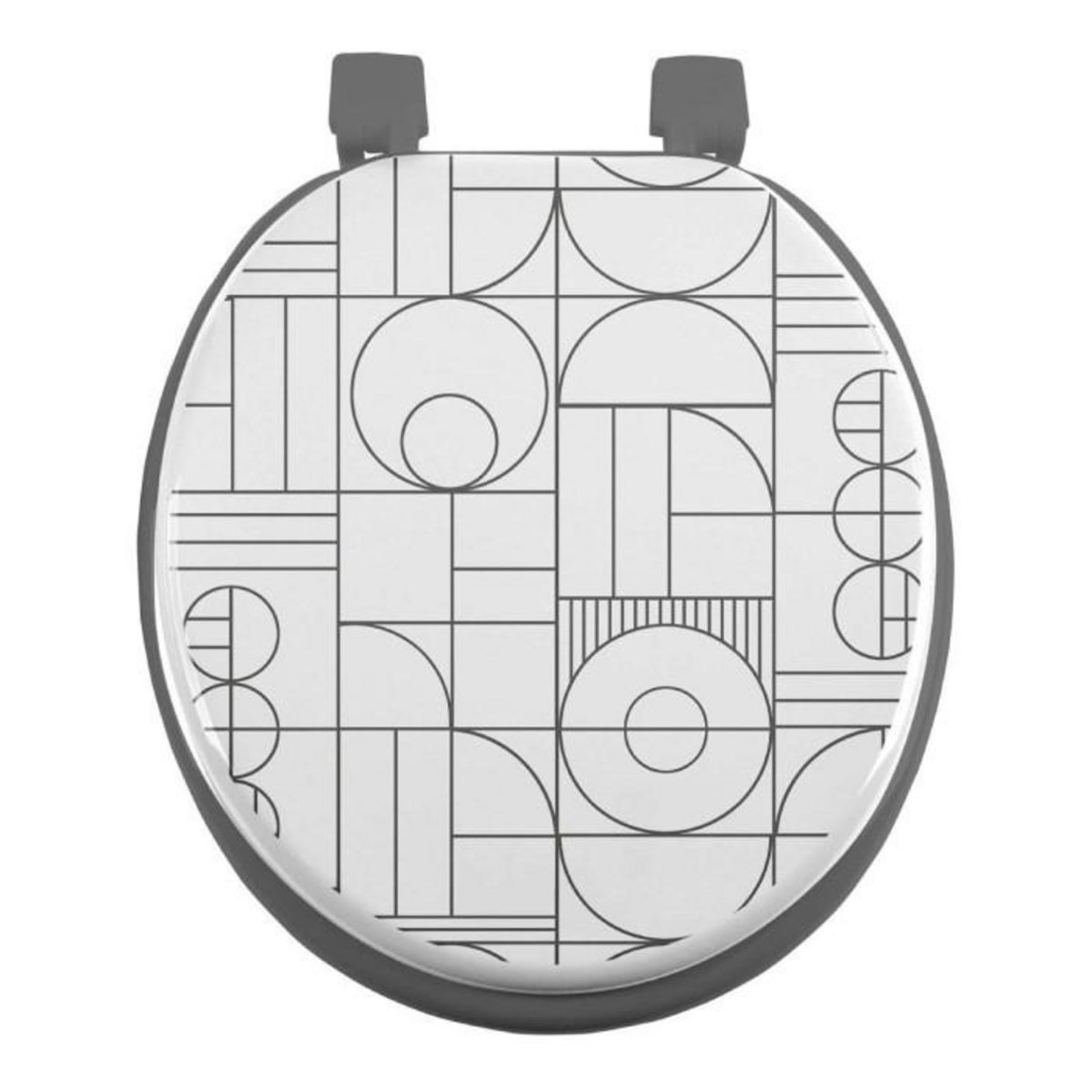 Paris Prix Abattant WC Imprimé  Metrix  47cm Gris