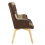 Voir la diapositive 5 : The Home Deco Factory Fauteuil de salon scandi en patchwork Helsinki