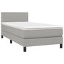 Voir la diapositive 3 : VIDAXL Sommier a lattes de lit avec matelas et LED Gris clair 80x200cm