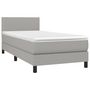 Voir la diapositive 3 : VIDAXL Sommier a lattes de lit avec matelas et LED Gris clair 80x200cm