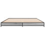 Voir la diapositive 4 : VIDAXL Cadre de lit sans matelas sonoma gris 140x190 cm