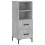 Voir la diapositive 5 : VIDAXL Buffet haut Gris beton 34,5x34x180 cm Bois d'ingenierie
