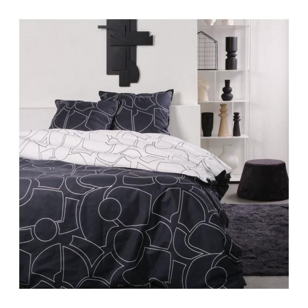 Today Parure de lit - TODAY - Sunshine - 120296 - 2 personnes - 260x240cm - Coton - Imprimé 13.6