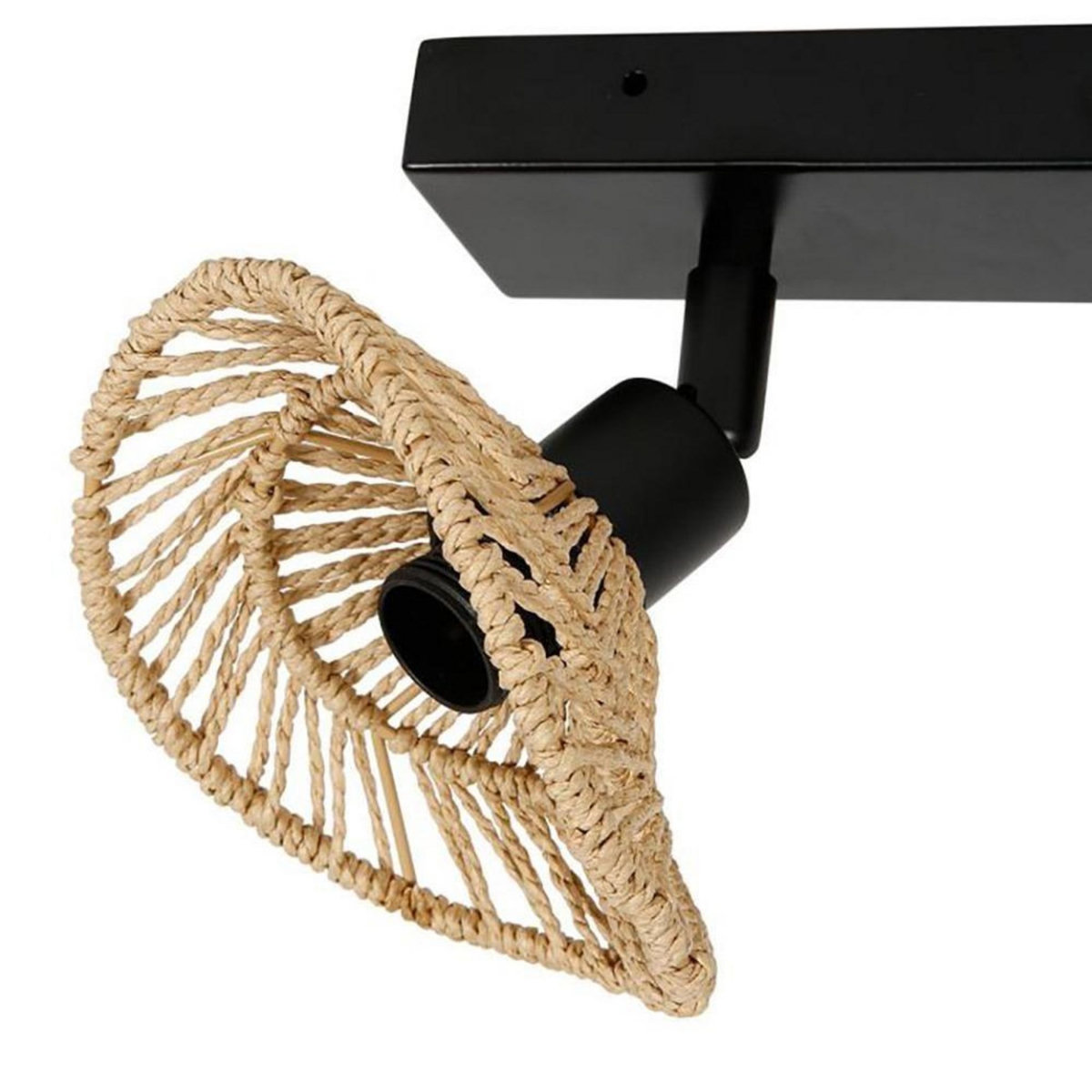 OSTARIA Applique rampe 2 spots orientables Ozana naturel