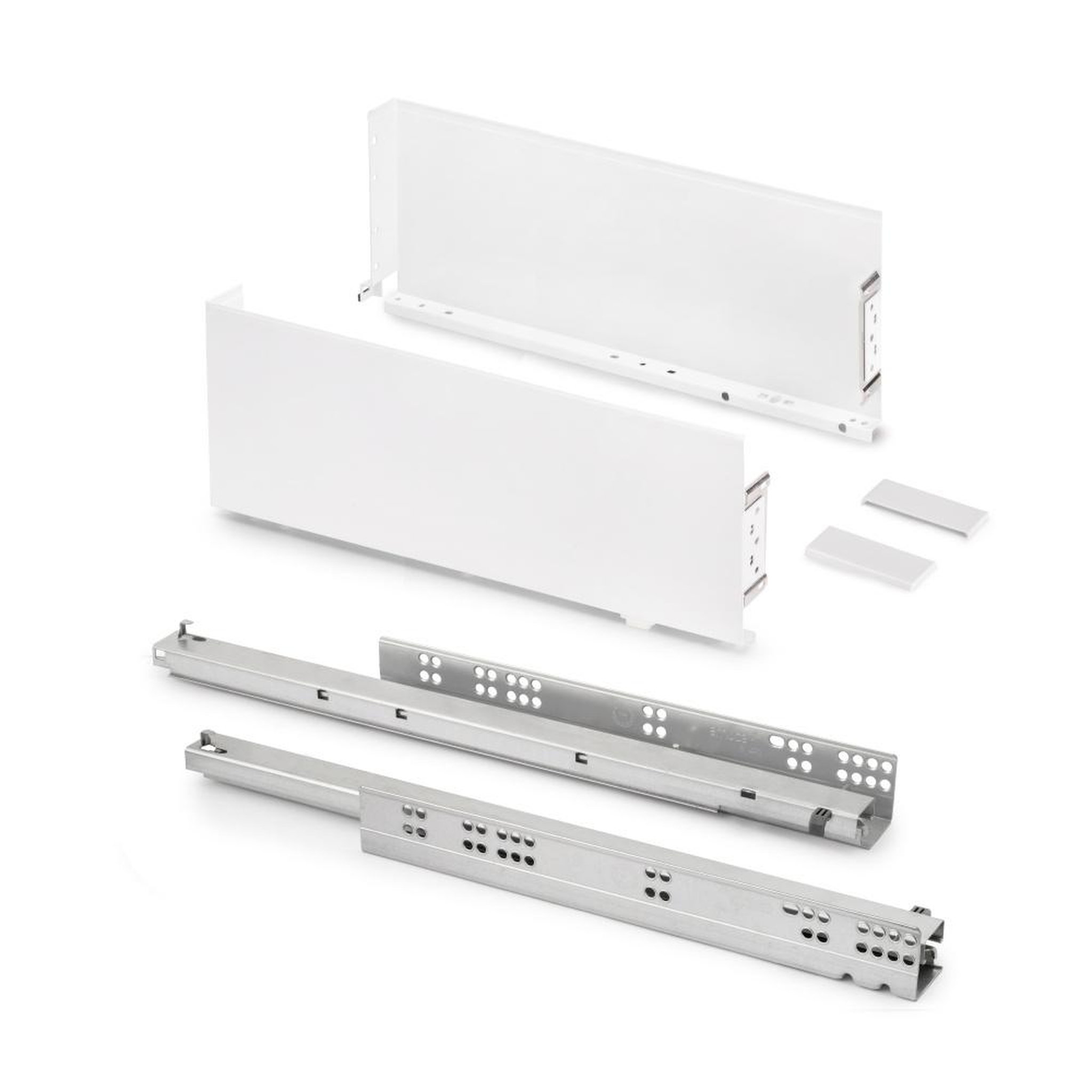 EMUCA SRL Tiroir extérieur Simplex 25kg hauteur 159mm -  profondeur 490mm -  acier -  peint en blanc
