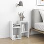 Voir la diapositive 3 : VIDAXL Tables de chevet 2 pcs blanc brillant bois d'ingenierie