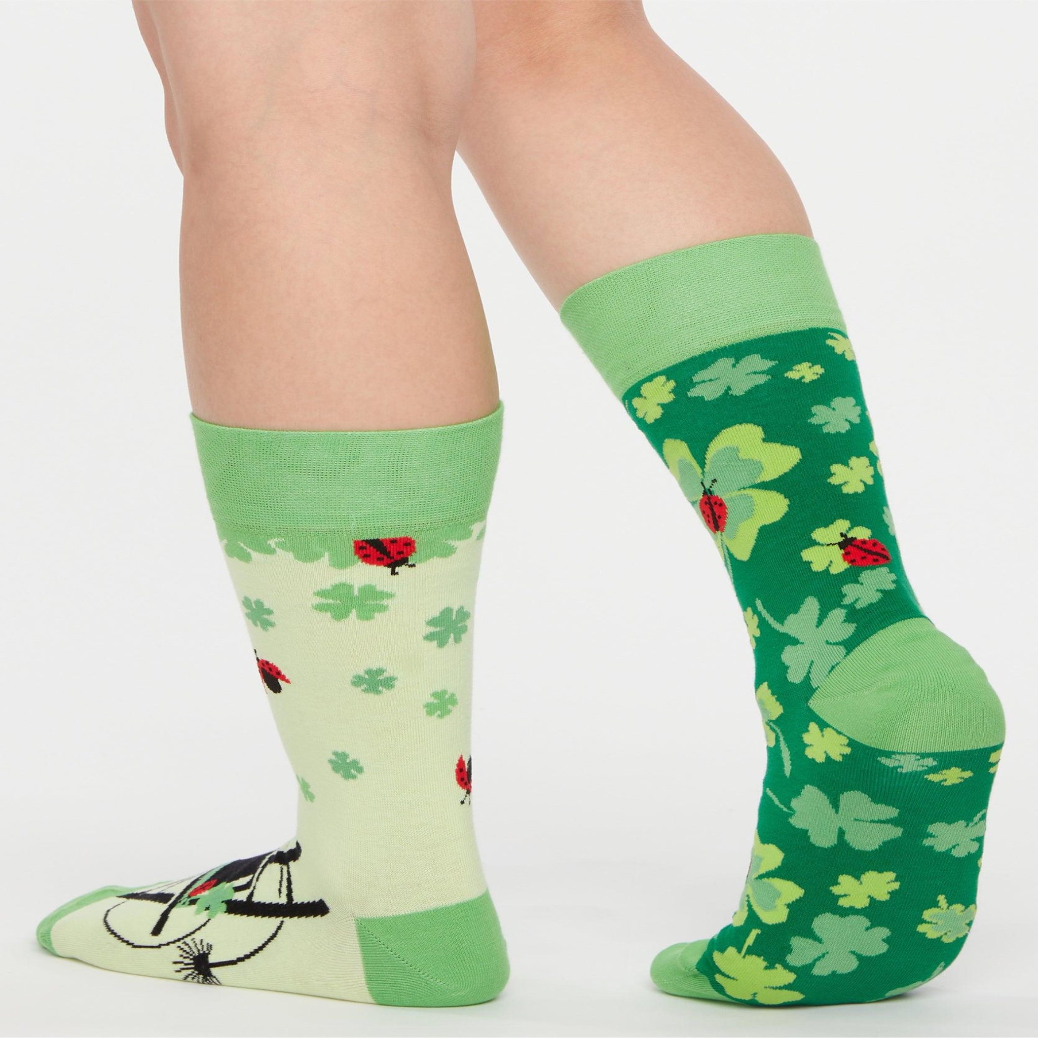 Voir la diapositive 4 : DEDOLES Chaussettes coccinelles et trèfles à 4 feuilles