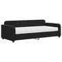Voir la diapositive 2 : VIDAXL Lit de jour avec matelas noir 90x200 cm velours