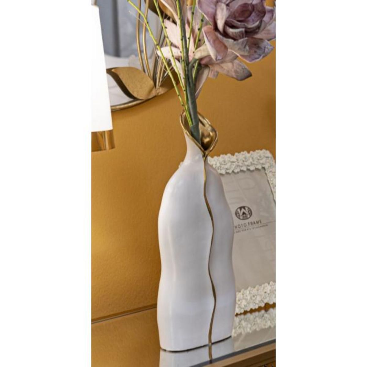 Paris Prix Vase Design en Céramique  Uma  40cm Blanc