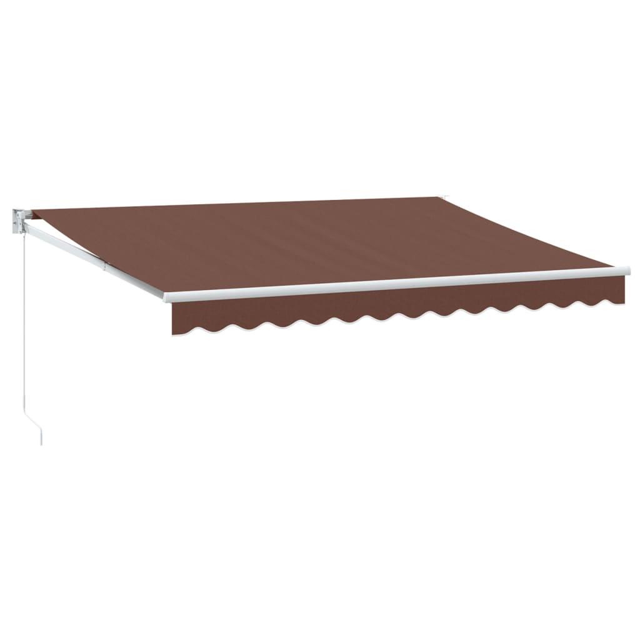 Voir la diapositive 2 : VIDAXL Auvent manuel retractable marron 350x250 cm