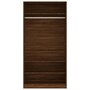 VIDAXL Garde-robe chene marron 100x50x200 cm bois d'ingenierie